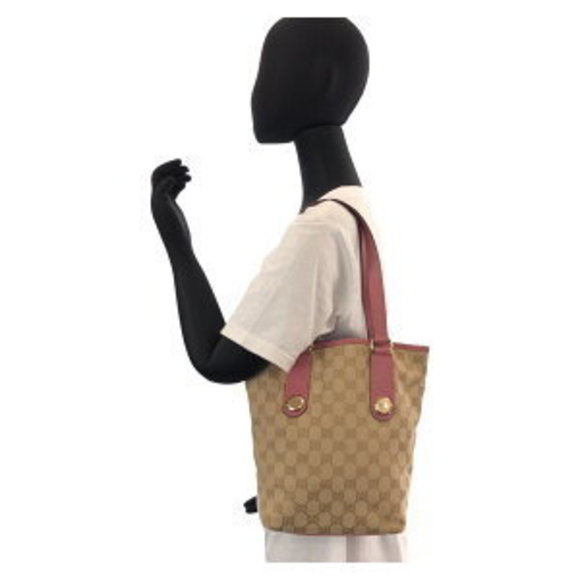 GUCCI beige pink GG Tote Bag - Picture 9 of 9